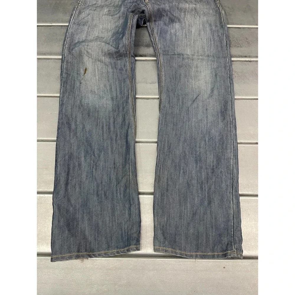 VTG‎ Levis 514 Jeans Mens 34X34 Blue Medium Wash Denim Slim Straight Distressed